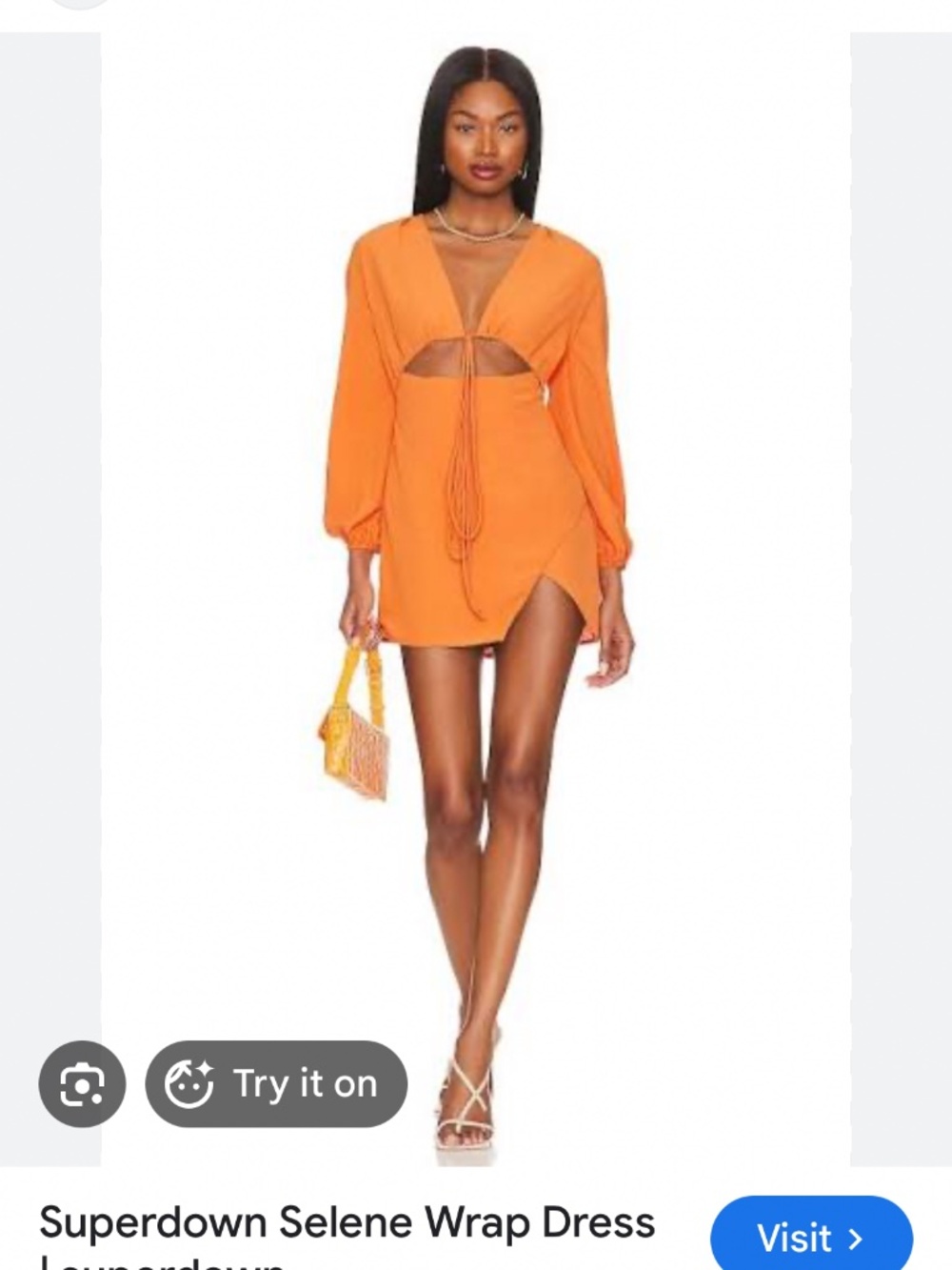 Superdown Selene Wrap Women’s Dress - Picture 5 of 16